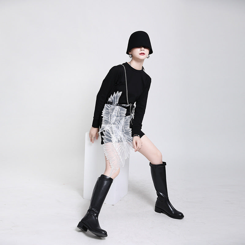 Autumn New Embroidered Angel Wings Dress