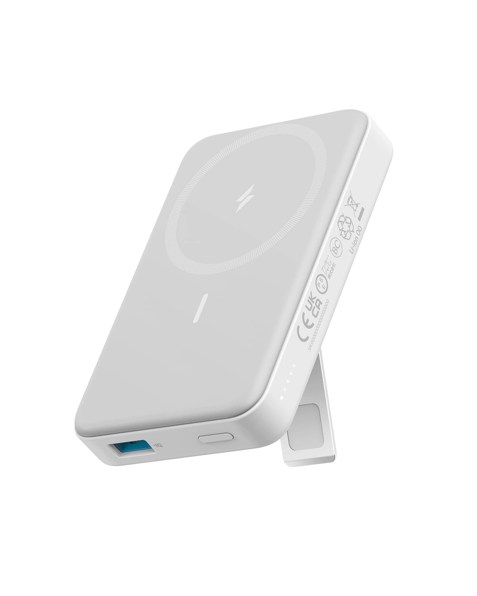 Anker Power Bank 10000mAh Inalámbrico Magnético, PD 20W Carga Rápida Plegable, Batería Externa Cargador Portátil para iPhone 17/16/15/14, Galaxy, iPad, Xiaomi