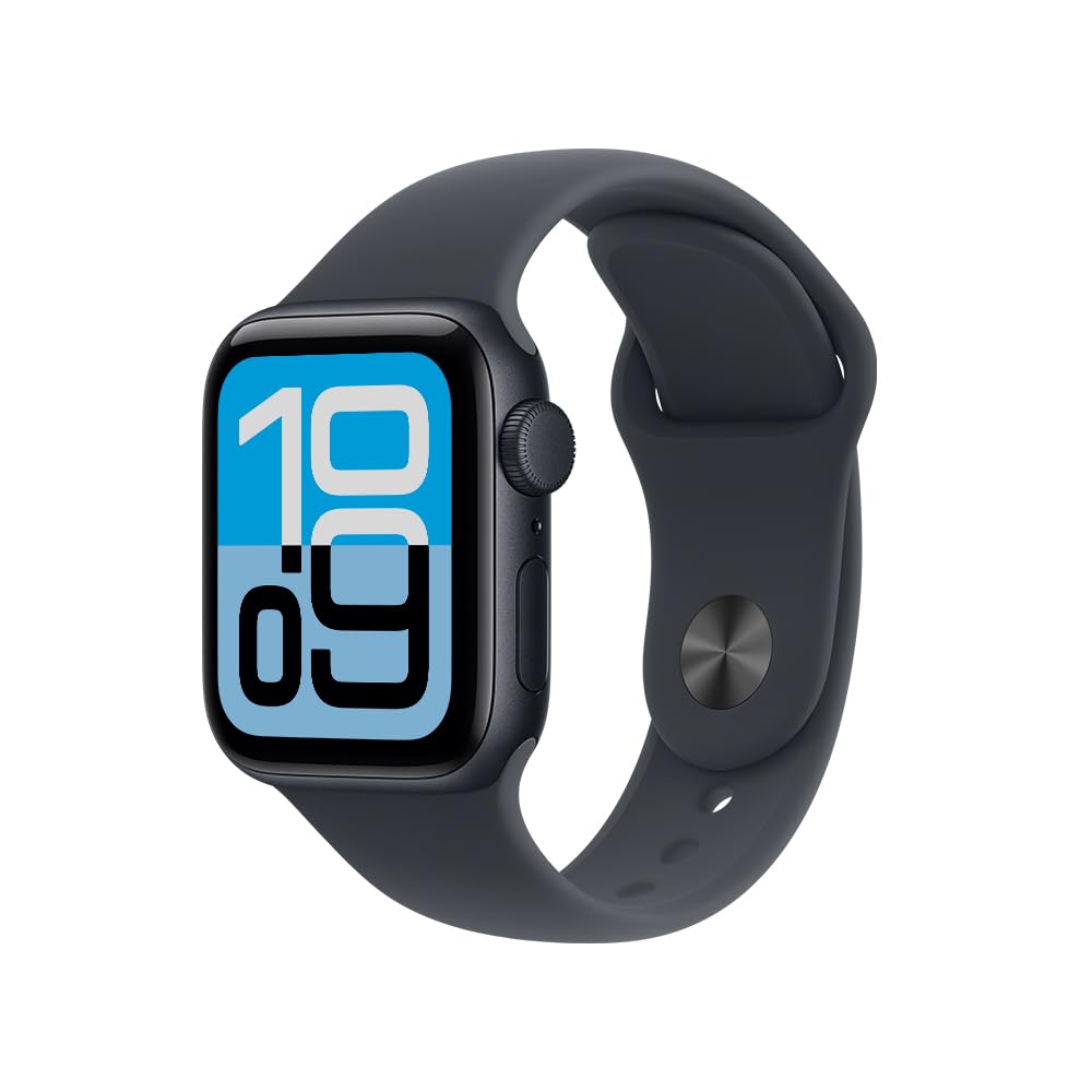 Apple Watch SE 3 GPS Caja de Aluminio Blanco Estelar de 44 mm y Correa Deportiva Blanco Estelar M/L (Smartwatch). Registro de Entrenamientos, Seguimiento del sueño, monitoreo de frecuencia Cardiaca