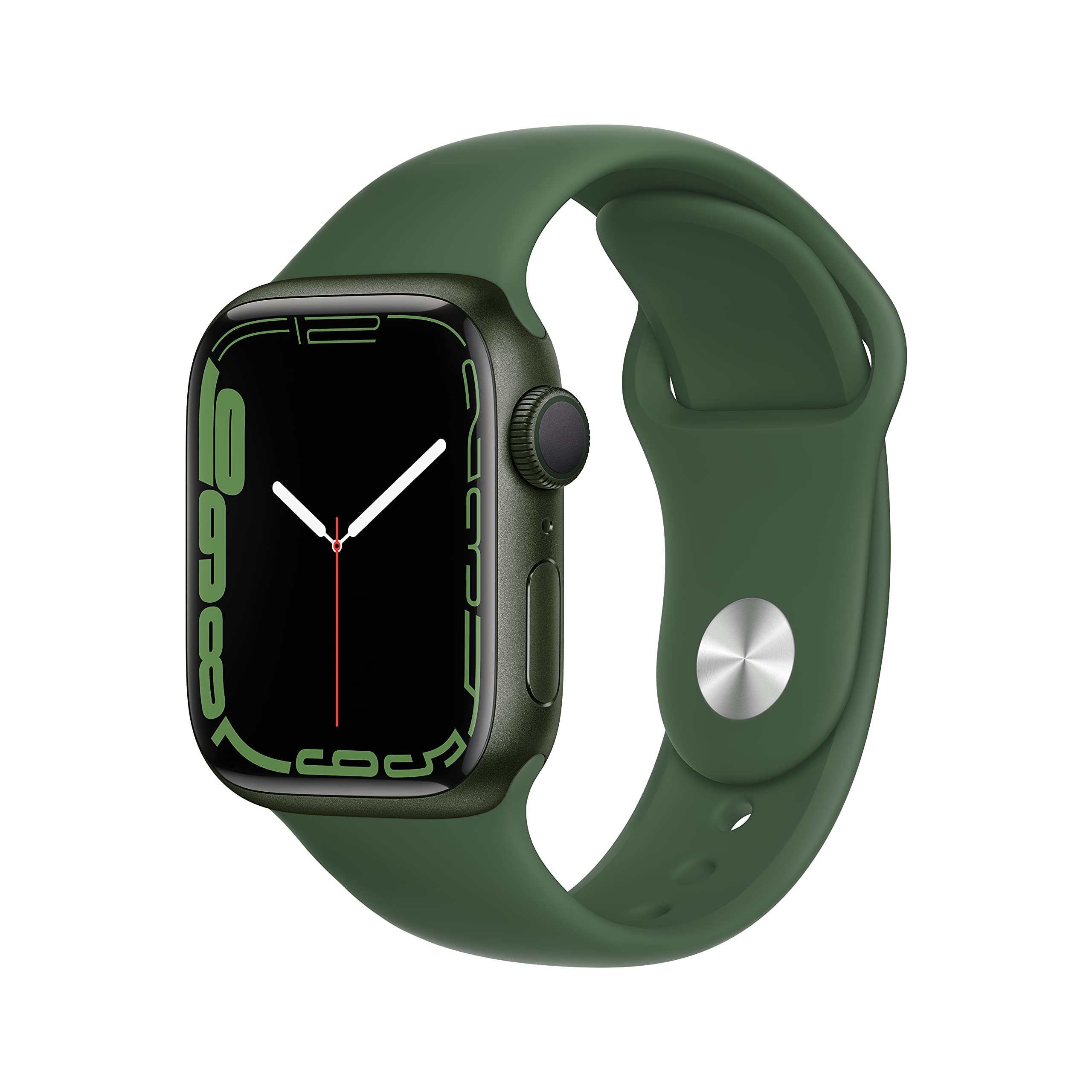 Apple Watch Series 7 (GPS, 41MM) Caja de aluminio azul con correa deportiva azul abismo, Regular (Reacondicionado)