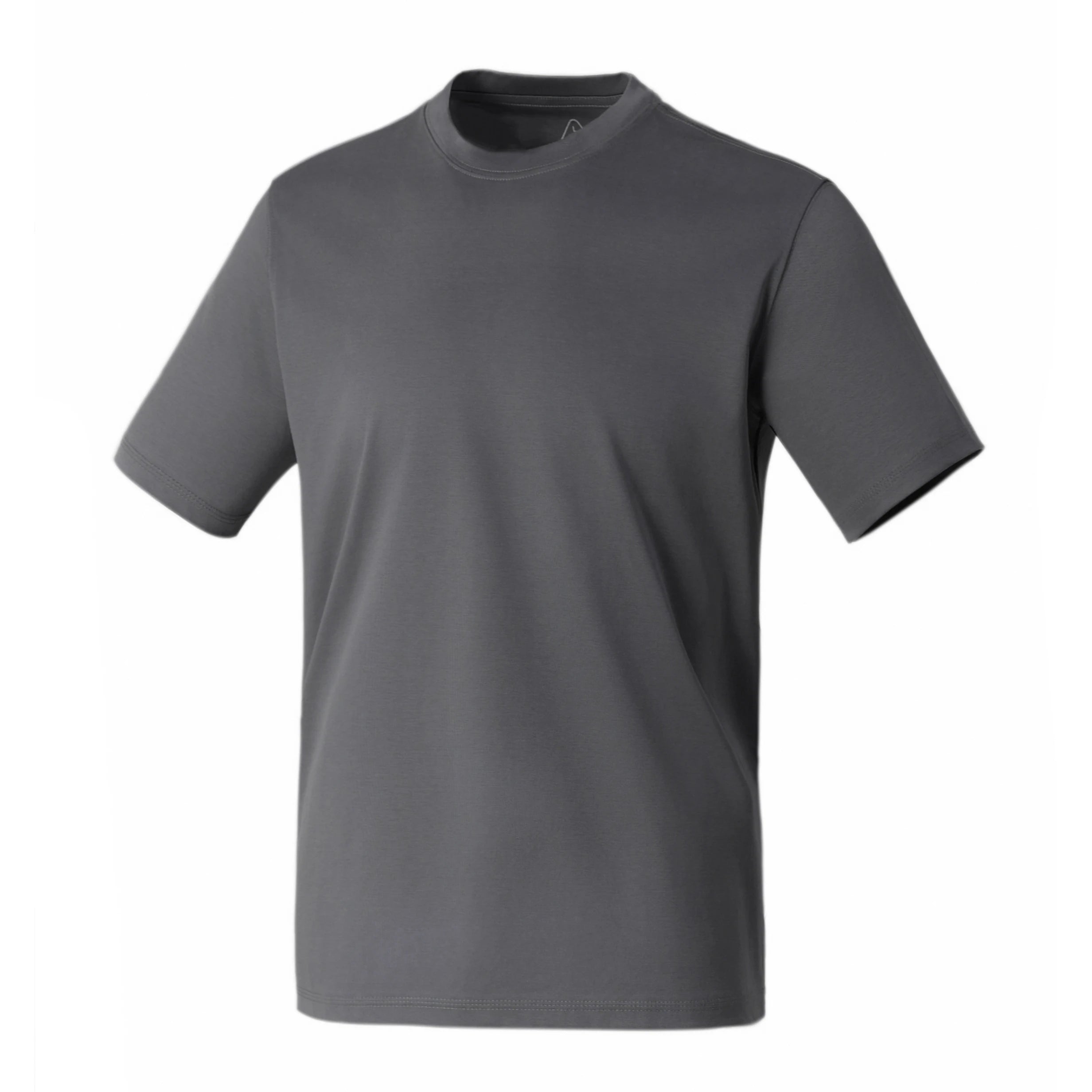 Camiseta de Manga Corta para Hombre, de Algodón Mercerizado 100% con Nitrógeno Líquido de Alta Gama, Cuello Redondo, Holgada, Estilo Básico para Verano