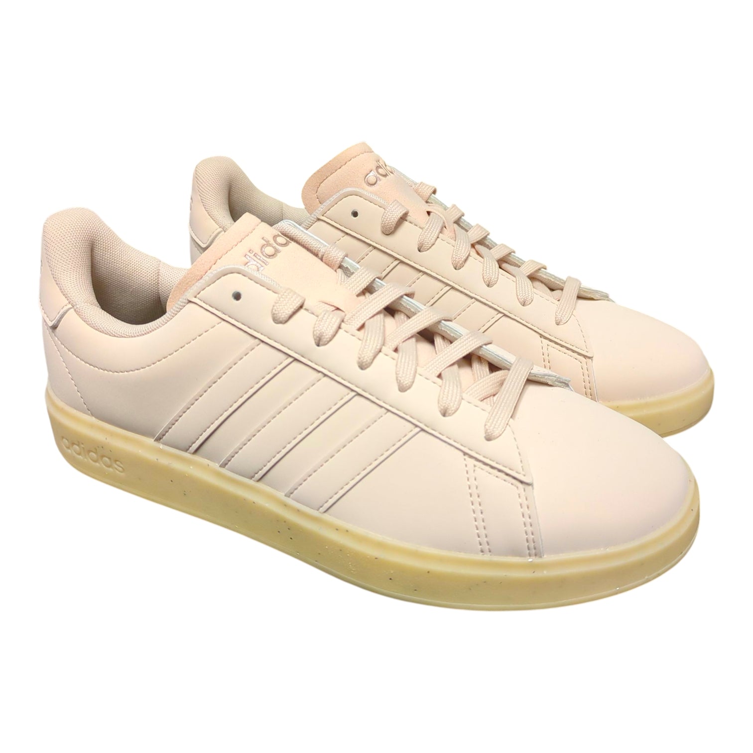 Adidas Women's Lace Up Grand Court 2.0 Cloudfoam Lifestyle Low-Top Shoes