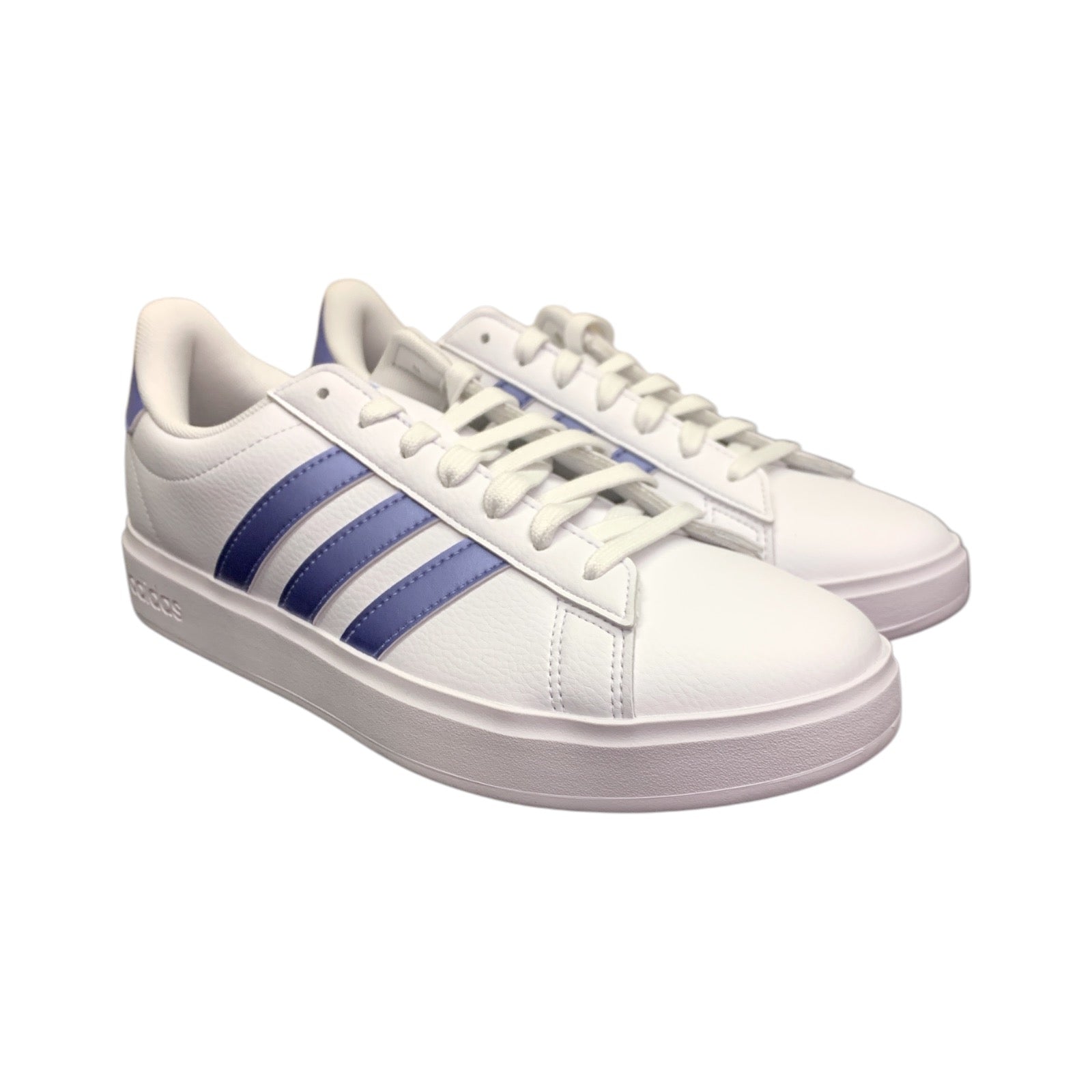 Adidas Women's Lace Up Grand Court 2.0 Cloudfoam Lifestyle Low-Top Shoes