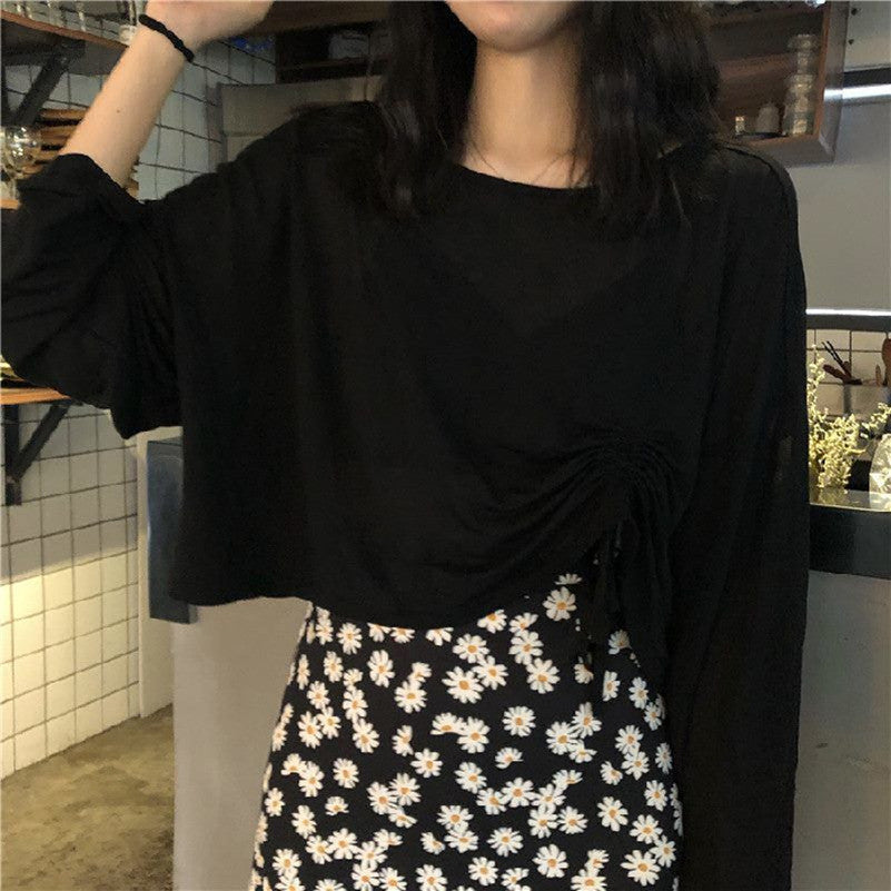 Camiseta de manga larga Primer amor francés Traje de moda