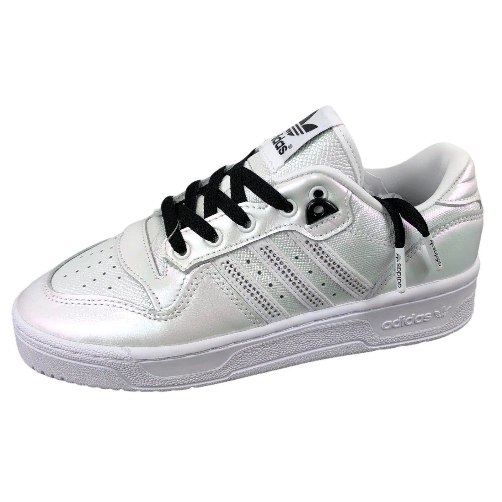 Adidas Low Rivalry Pearl Iridescent Bling Rhinestone Sneakers Womens Size 10 NEW