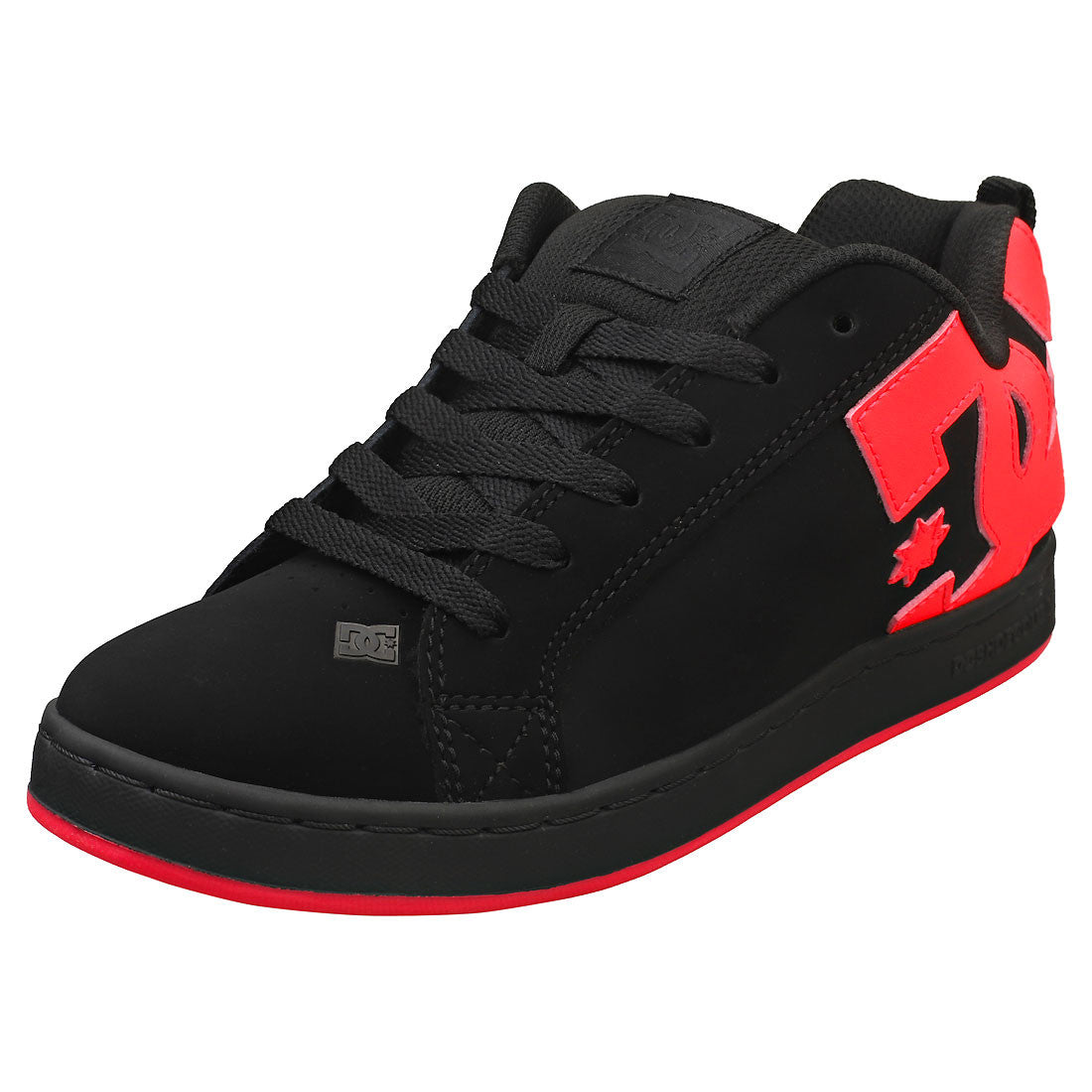 DC Shoes Court Graphic Women's - Leather Skate Sneaker in Black Pink