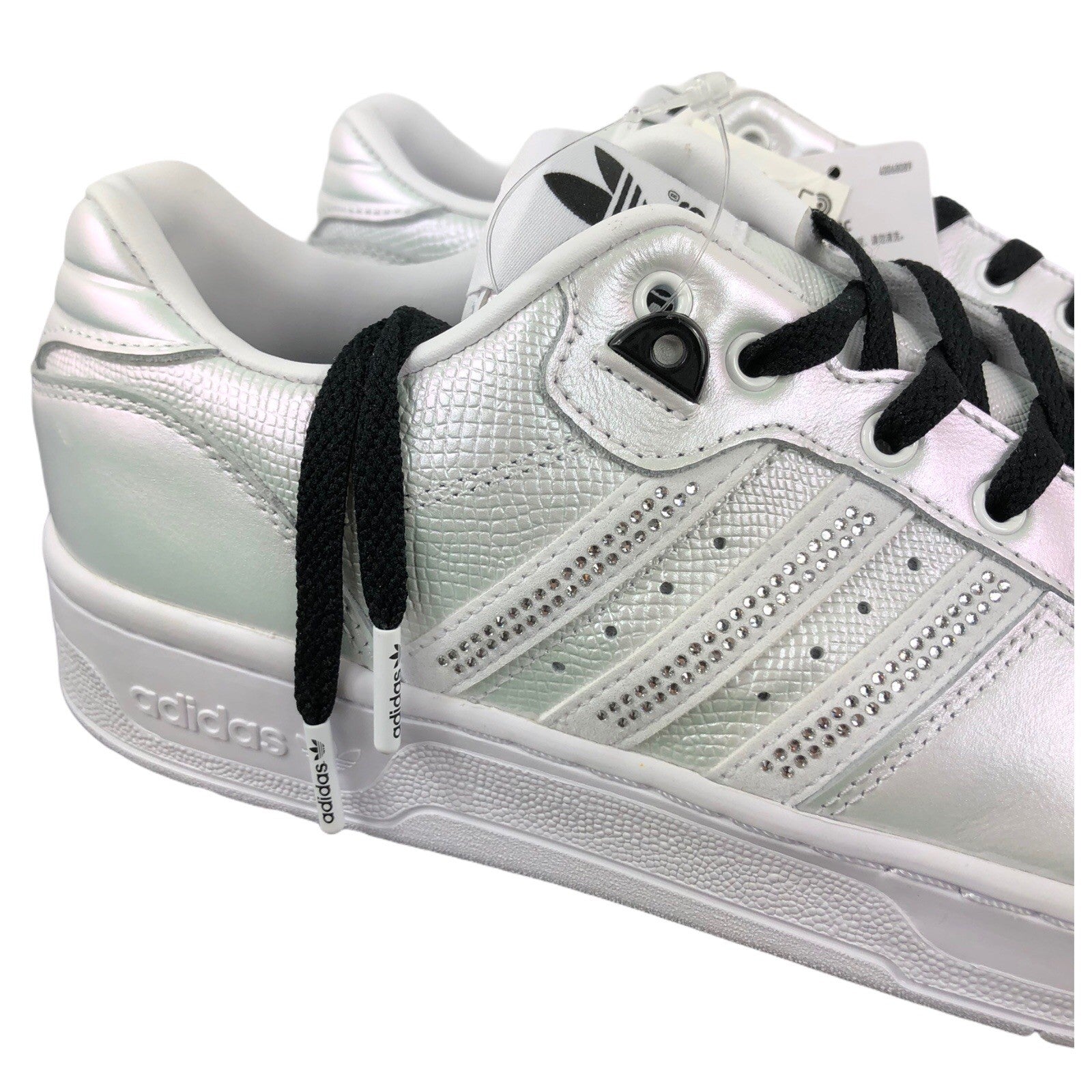 Adidas Low Rivalry Pearl Iridescent Bling Rhinestone Sneakers Womens Size 10 NEW