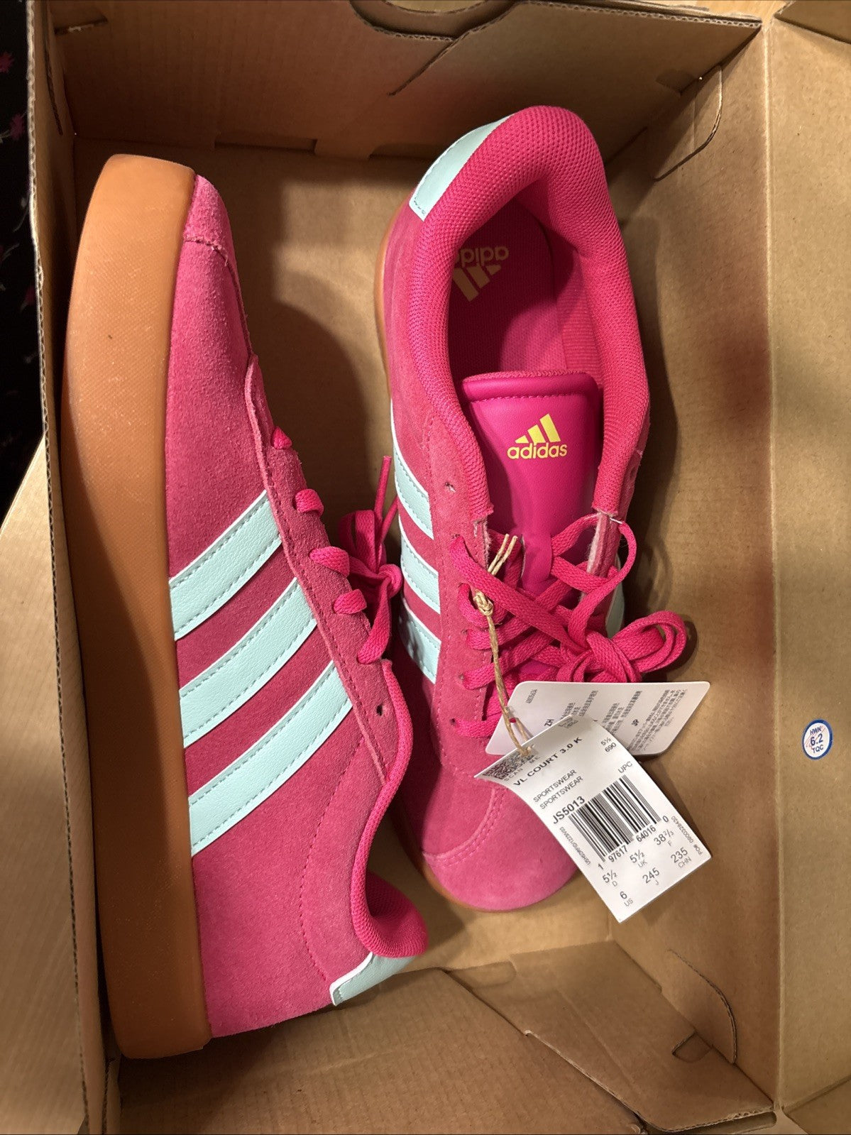 Adidas VL Court 3.0 Women’s Size 6 Shoes Court 3 Js5014