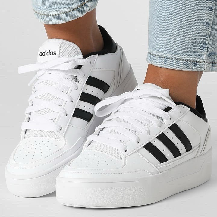 Adidas Break Start Bold Women’s Sneakers Running White Shoes Footwear #526